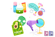Set of Cosmetic Beauty Products, an Object Graphic by MISS CHATZ (Thumbnail 2 of 3)