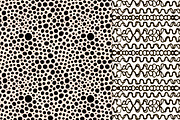 6 Black Sketched Seamless Patterns, a Pattern Graphic by Olya Creative (Thumbnail 2 of 4)