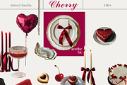 Cherry vibe Mixed media collage, an Object Graphic by 60secondsArt (Thumbnail 6 of 7)