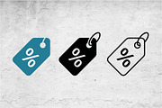 Percentage Price Tag Icons, an Outline Icon by Artonix (Thumbnail 2 of 2)