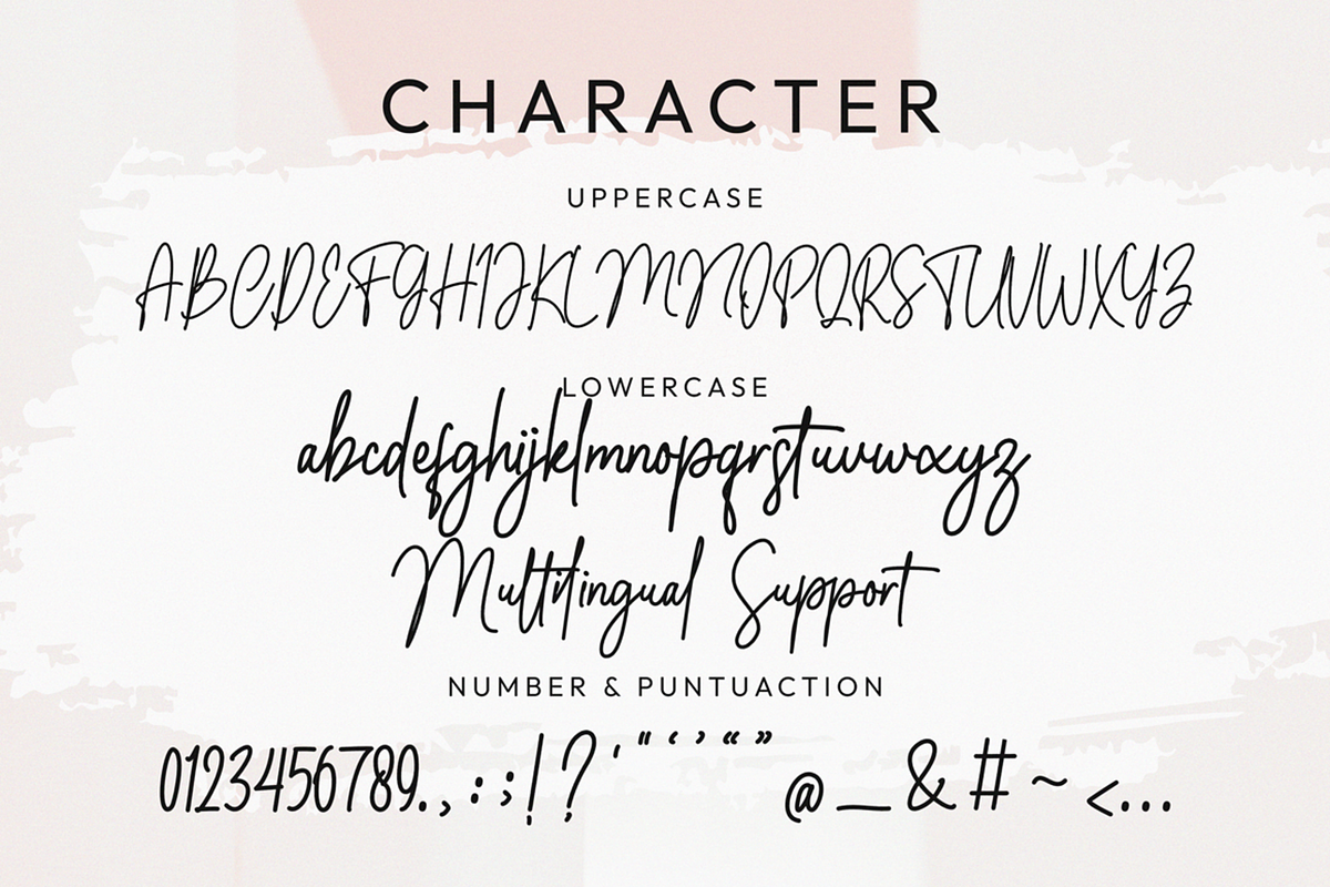 Gladimour Font, a Script Font by Muwatta Studio (Photo 7 of 8)