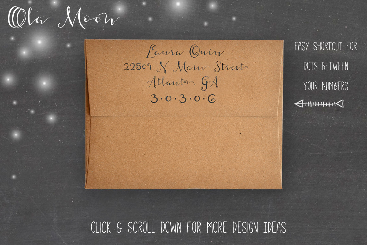 Ola Moon Typeface preview 4