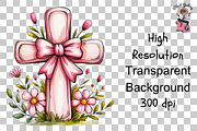 Pink Cross PNG Bundle, a Graphic by Clipart Studio (Thumbnail 11 of 11)