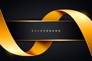 Luxury Golden Ribbon Background, a Background Graphic by Black White Mouse Design (Thumbnail 1 of 3)