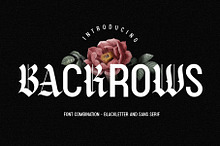Backrows - Font Combination