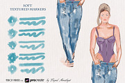 Fashion Markers Set for Procreate, a Brush Add-On by Liquid Amethyst Art (Thumbnail 7 of 11)