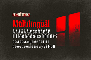 The Fright House Classic Horror Font