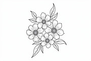 Floral Coloring Book for Adults, an Illustration by Designs_River (Thumbnail 7 of 9)