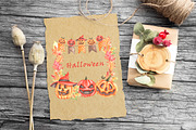Halloween watercolor set. Pumpkins., a Seasonal Illustration by SabinaWatercolorArt (Thumbnail 12 of 14)