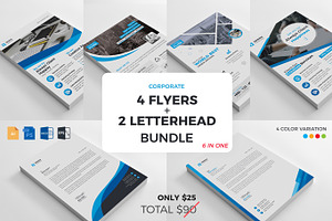 4 Flyers + 2 Letterhead Bundle