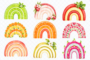 Juicy Fruit Rainbows Watercolor PNG, a Food Illustration by Whimsy Brush Studio (Thumbnail 6 of 10)
