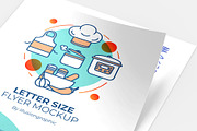 US Letter Size Flyer Mockup, an Advertising Mockup by Illusiongraphic (Thumbnail 21 of 25)