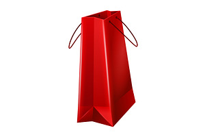 Paper shopping bag with handle. Shop, an Object Illustration by the8monkey