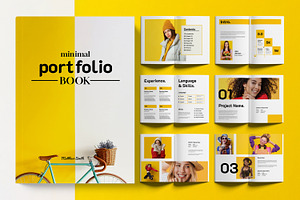 Minimal Portfolio Book, a Magazine Template by ContestDesign