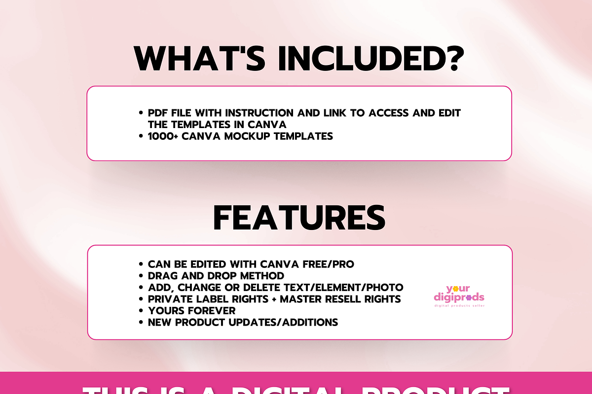 PLR MRR Canva Mockup Templates, an Advertising Mockup by Your DigiProds (Photo 2 of 6)