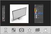 Widescreen Monitor Mockup PSD, a Mockup by Bruno's Shop (Thumbnail 3 of 4)