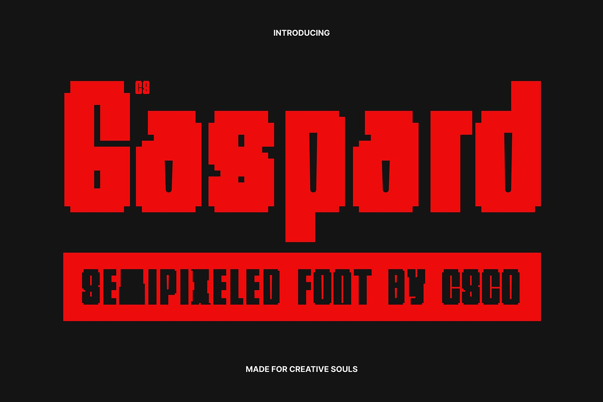 CS Gaspard Semipixel, a Sans Serif Font by Craft Supply Co. (Photo 1 of 8)