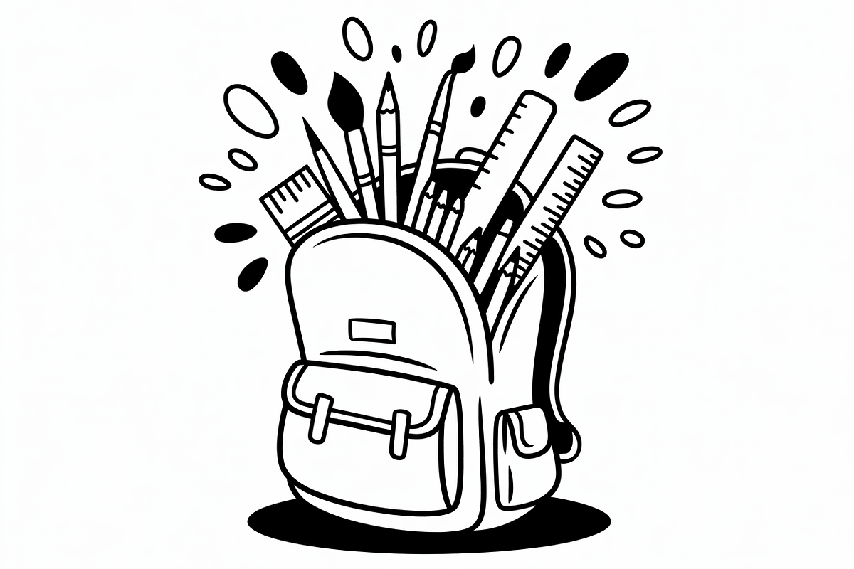 Child school bag line art symbol, an Illustration by Amazin_art (Photo 10 of 11)