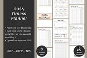 Fitness Planner, Weight Loss Journal, a Print Template by POC Digital (Thumbnail 2 of 7)