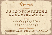 Maimoonde Vintage Font, a Script Font by Motiontail Studio (Thumbnail 9 of 12)