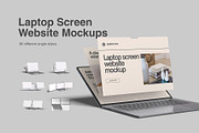 Laptop Screen Website Mockups, a Mac Mockup by graphiccrew (Thumbnail 1 of 10)