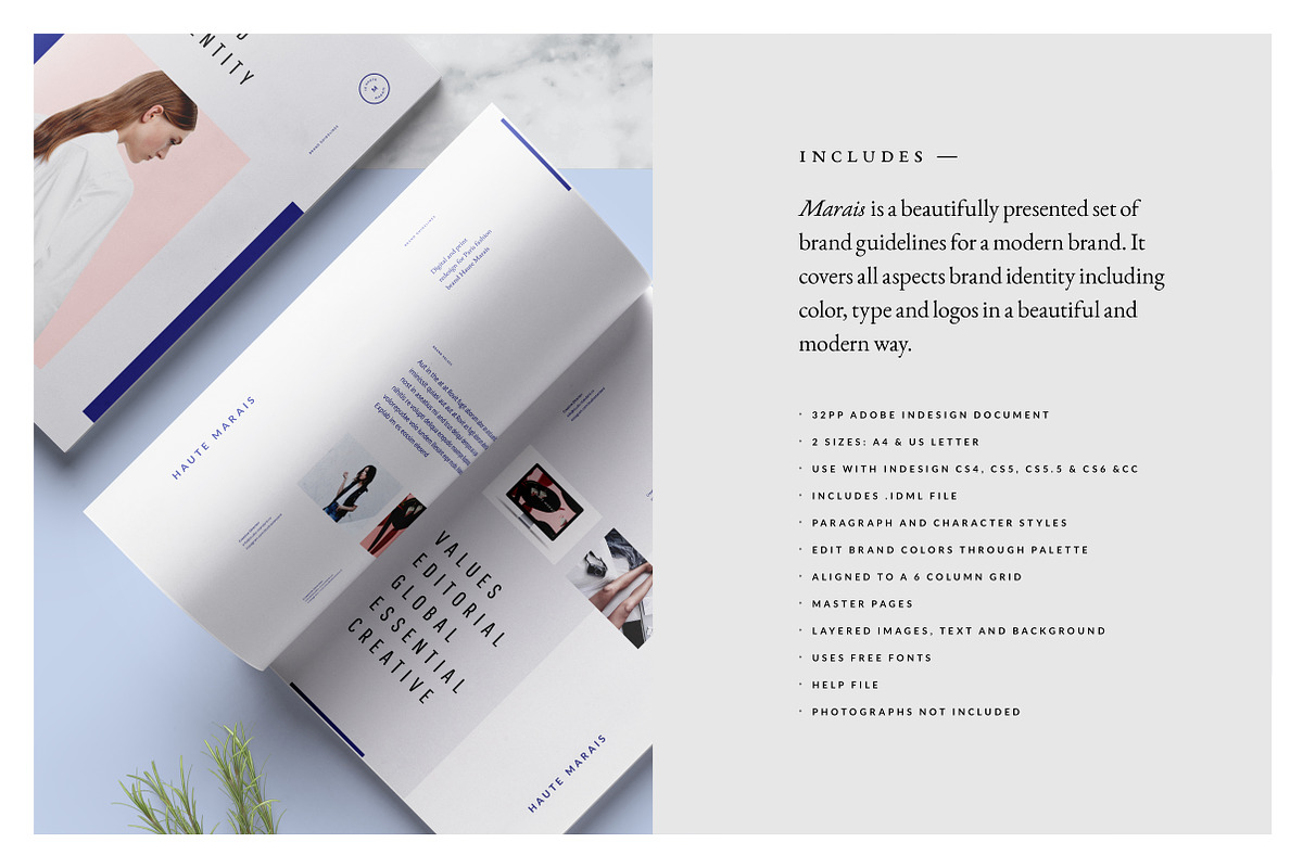 Marais Guidelines & Brand Sheet, a Brochure Template by Studio Standard (Photo 3 of 14)