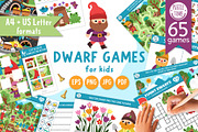 Dwarf games and activities for kids, an Education Illustration by Lexi Claus (Thumbnail 1 of 14)