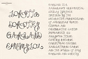 Garland Hand Drawn Ornamental Font, a Handwritten Font by Madeline ODonoghue Design (Thumbnail 3 of 9)