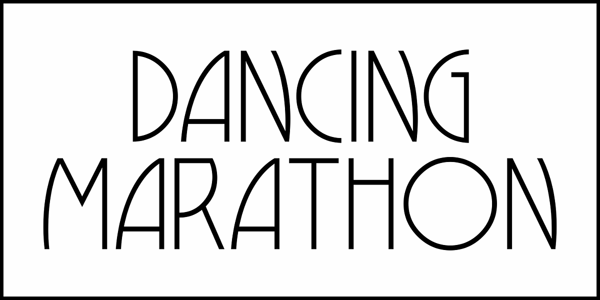 Dancing Marathon JNL, a Font by Jeff Levine Fonts (Photo 2 of 5)