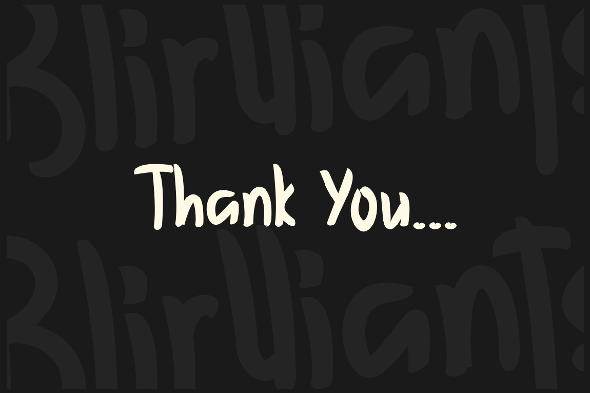 Blirlliants Font, a Handwritten Font by albert_kalingga (Photo 5 of 5)