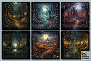 Haunted House | Halloween, a Background Graphic by Fine Purple Elephant (Thumbnail 3 of 3)