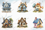 Watercolor Hollow House Clipart, an Illustration by designcity5 (Thumbnail 3 of 5)
