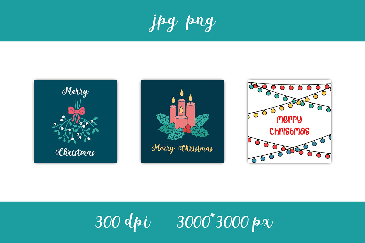 Christmas Cards JPG Collection, a Card Template by AnnaViolet_store (Photo 6 of 8)