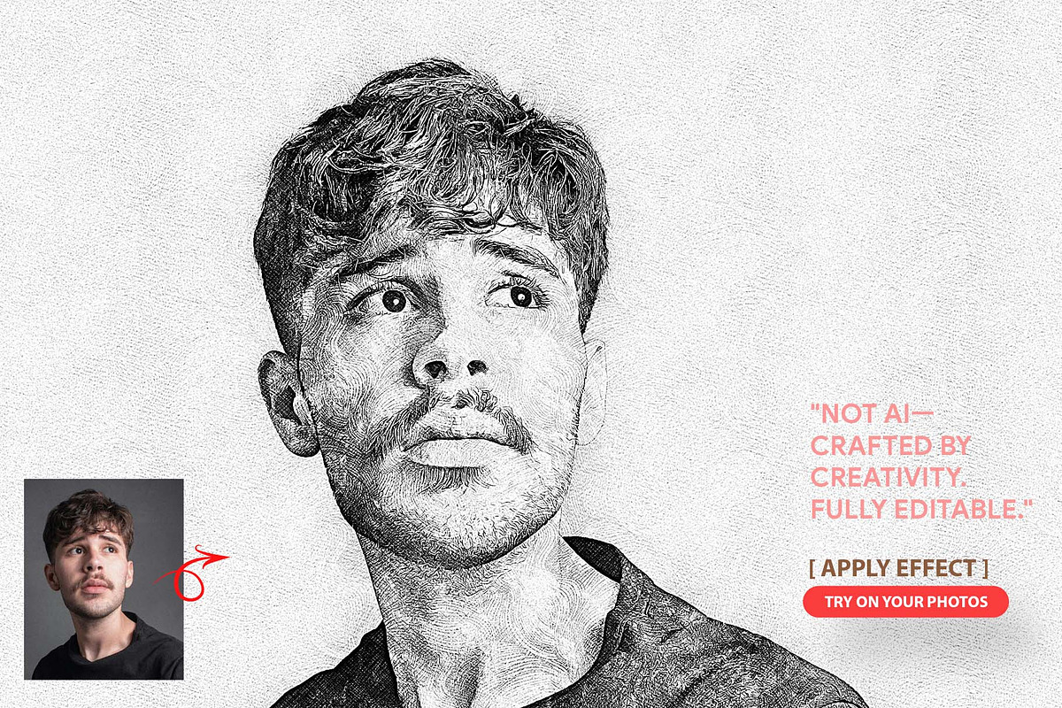 Advanced Sketch & Hatch Pro Effect, an Action Add-On by MRI STUDIO (Photo 3 of 13)