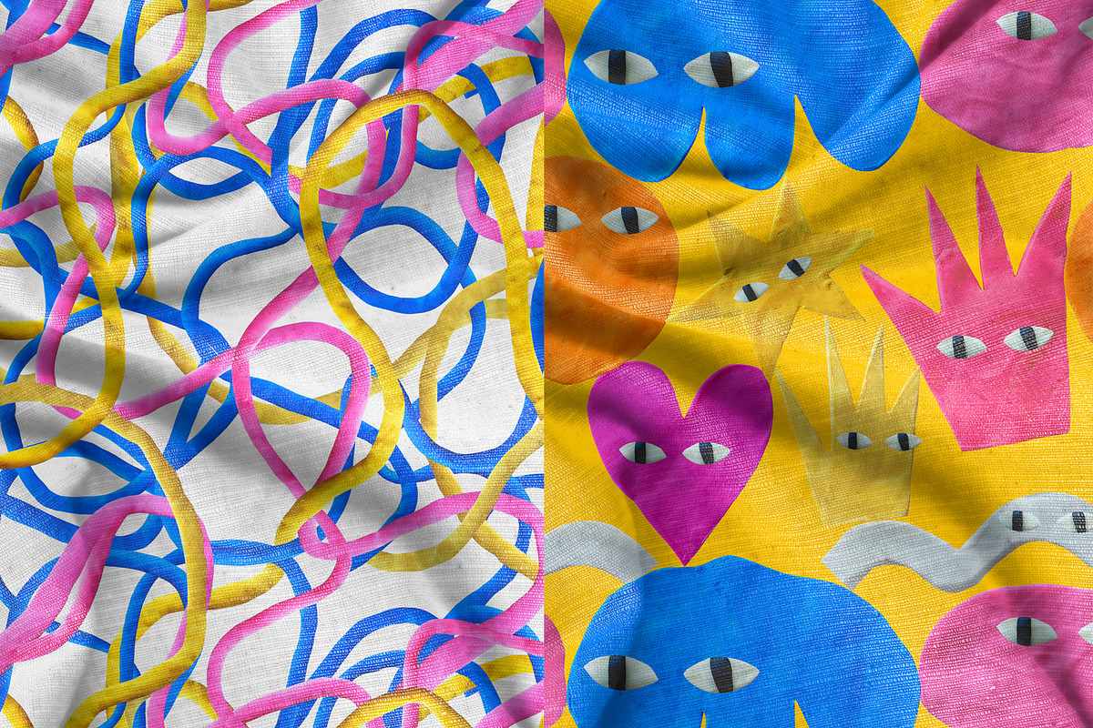 hand made plasticine clay shapes, a Texture Illustration by okchizh (Photo 9 of 9)