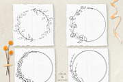 Line Floral Wreaths Collection, an Illustration by Dervik Art Store (Thumbnail 3 of 8)