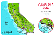 California maps, an Education Illustration by Illustrationsforteachers (Thumbnail 4 of 5)