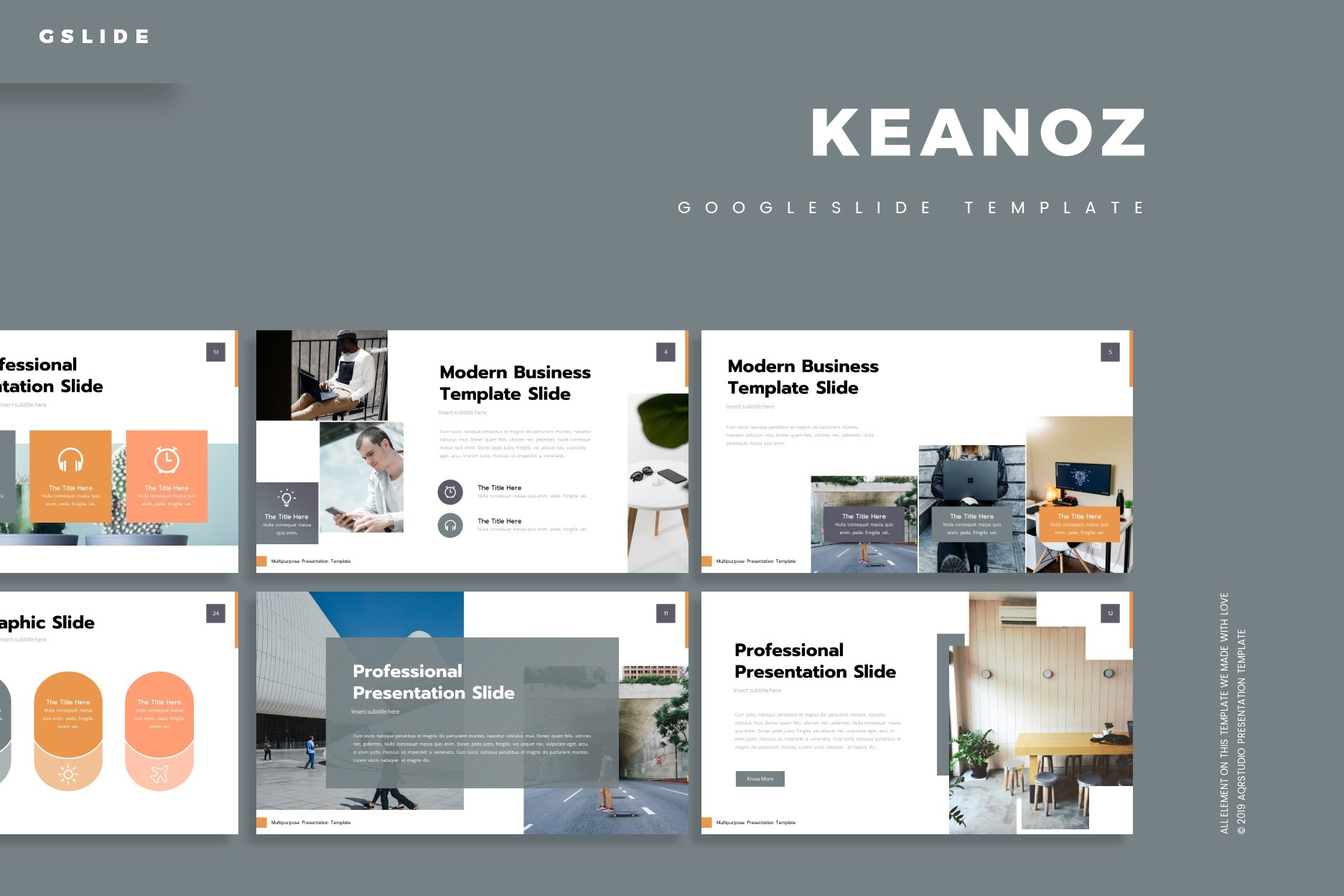 Keanoz - Google Slide Template, a Presentation Template by AQR Studio