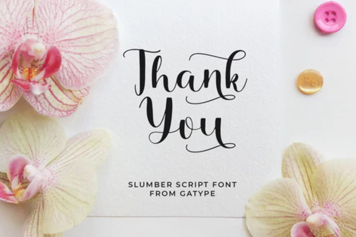 Slumber Script Font, a Script Font by SPEED APEX (Photo 2 of 6)
