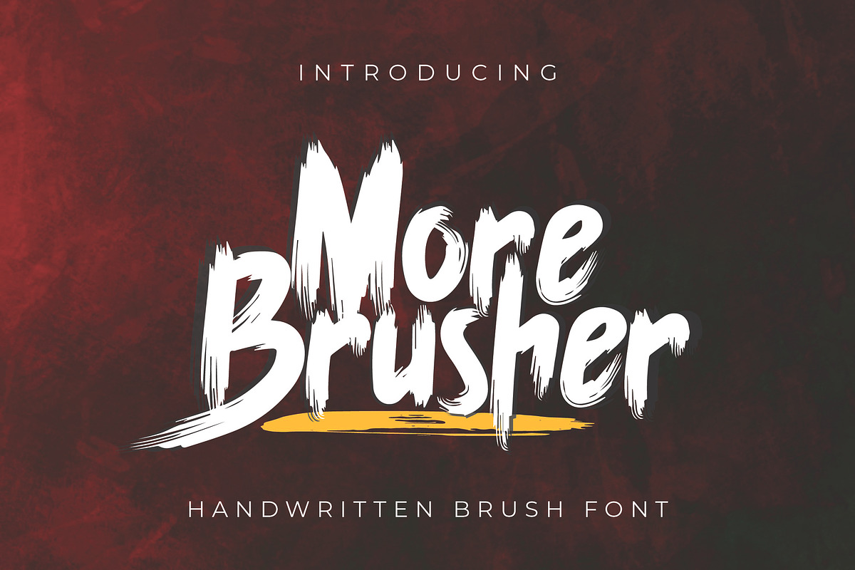 More Brusher Handwritten Font, a Handwritten Font by Zeatype (Photo 1 of 6)