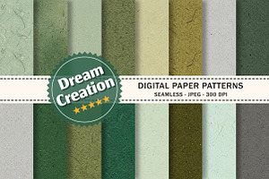 Green Handmade Paper Texture