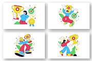 10 Achievement Vector Illustration, a Person Illustration by denayunebgt (Thumbnail 2 of 4)
