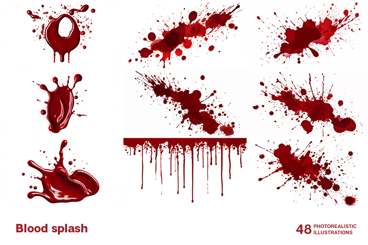 Blood splash. Collection, a Healthcare Illustration by Handmadefont (Photo 6 of 12)