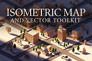 Isometric Map Vector Toolkit AI, an Object Graphic by Dreamanart (Thumbnail 3 of 3)