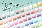 Ombre Watercolor paper pack, a Texture Graphic by The Graphic Parade (Thumbnail 1 of 5)