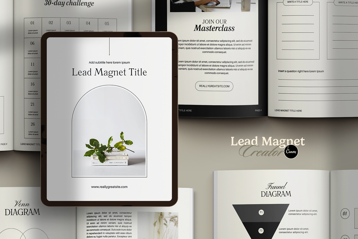 Lead Magnet Creator, a Magazine Template by Creatif Foundry (Photo 1 of 9)
