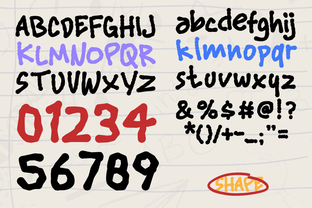 Shape, a Handwritten Font by Pinisi ART (Photo 2 of 10)