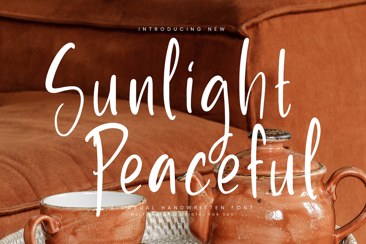Sunlight Peaceful, a Handwritten Font by Integritype Studio (Photo 1 of 15)