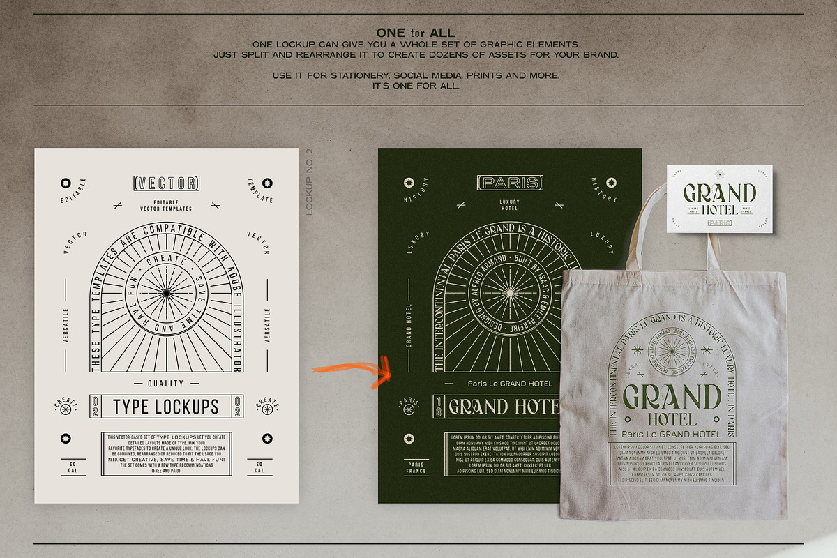 4 Editable Type Lockups, a Work Illustration by aples (Photo 5 of 7)