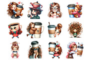 Watercolor Funny Girl Coffee Cup, a Graphic by CitraGraphics (Thumbnail 3 of 3)